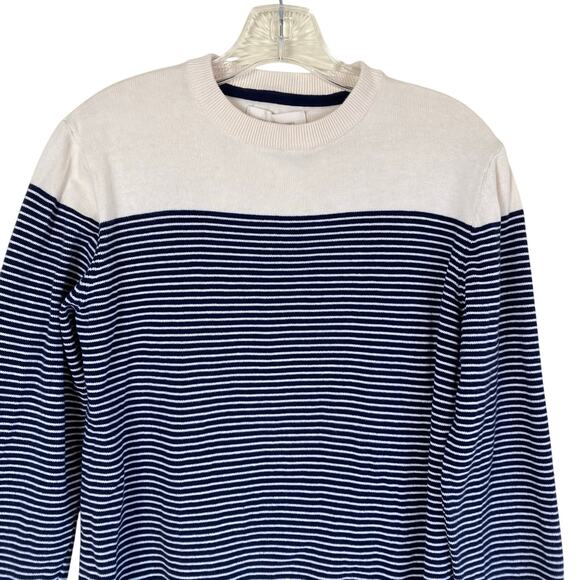 Frederik Anderson Copenhagen Mens Crewneck Sweater Fine-knit Striped Unisex - Picture 2 of 16